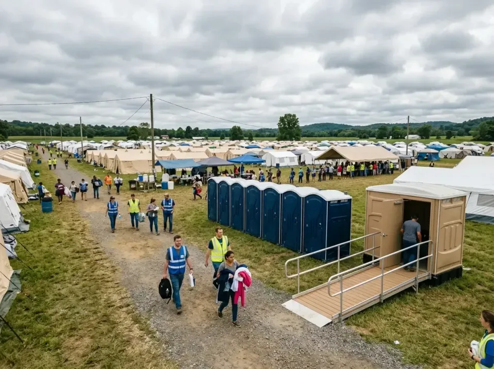 disaster-relief-camp-restrooms-010 — frequently asked questions, Dumpster & Portable Bathrooms Rental in West, TX